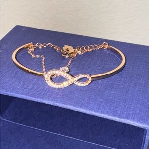 SWAROVSKI Infinity Twist Jewelry, Bracelets & Necklaces, & Rose Gold Tone Finish